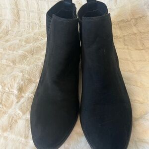 MIA Black Suede Ankle Booties